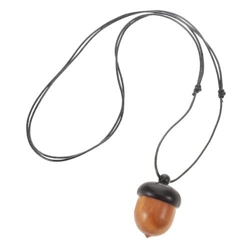 Hohopeti Holz Anhänger Halskette mit Gawu Box Verstellbare Handarbeit Einzigartiges Design Modisches Accessoire für Damen und Herren von Hohopeti