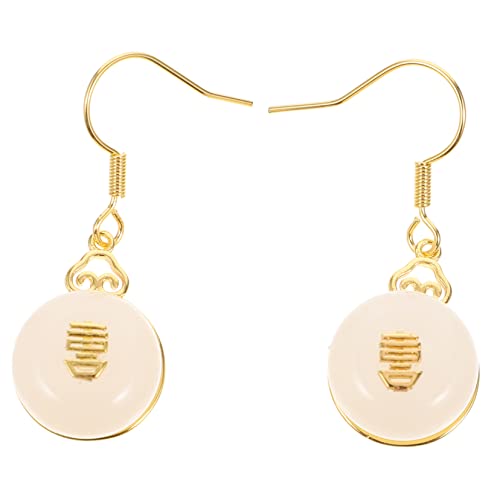 Hohopeti Jade Ohrringe Damen Dangle Ohrschmuck Hautfreundlich Tropfen Ohrhänger Für Alltag Valentinstag von Hohopeti