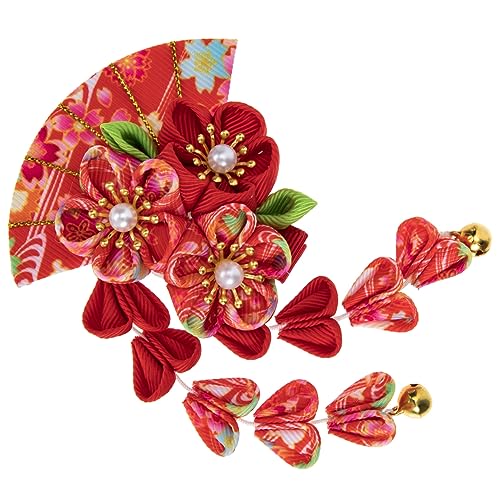 Hohopeti Japanese Style Haarschmuck mit Quasten und Fächerform Haarspange für Damen für Hochzeiten Karneval und Besondere Anlässe Hohopeti Japanese Style Haarschmuck mit Quasten und Fächerform Haarspange für Damen für Hochzeiten Karneval und Besondere Anlässe von Hohopeti