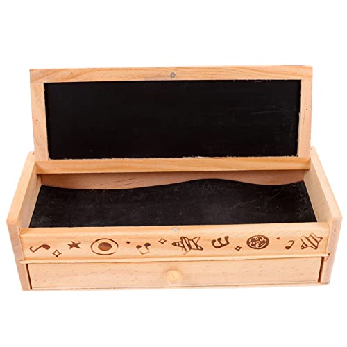 Hohopeti Holzetui Doppellagig Für Stifte Aufbewahrungsbox Aus Holz Für Schreiberwaren Bleistifthalter Für Schüler Stifteetui Mit Großem Fassungsvermögen Für Stifte Und Bleistifte von Hohopeti