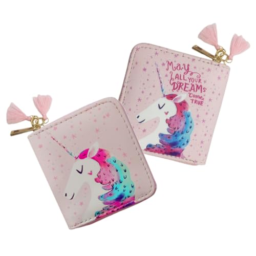 Hohopeti Kleine Cartoon Einhorn PU Zipper Geldbörse für Mädchen Kurz Leicht Reißverschluss Vielseitig Verwendbar Robustes Material für Alltag und Reisen Hohopeti Kleine Cartoon Einhorn PU Zipper Geldbörse für Mädchen Kurz Leicht Reißverschluss Vielseitig Verwendbar Robustes Material für Alltag und Reisen von Hohopeti