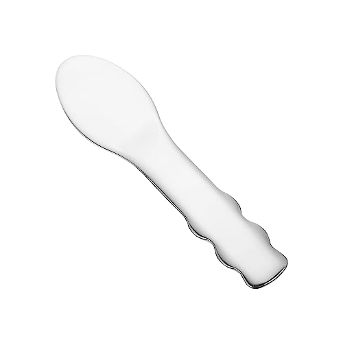 Hohopeti Kleiner Make Up Spatel Kompakter Beauty Löffel für Augenpflege Tragbar Fördert Blutzirkulation für Gesichtsmaske und Cremeentnahme von Hohopeti