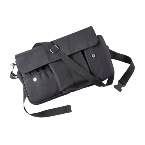 Hohopeti Kosmetiktasche mit Gürtel Kratzfest Makeup Pinsel Organizer Tragbar Canvas Kulturbeutel für Damen mit Mehreren Fächern und Schnellem Zugriff Schminkutensilien von Hohopeti