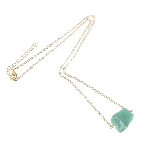 Hohopeti Kristallstein Halskette mit Hängendem Rohstein Anhänger Natürliche Edelstein Schmuck für Frauen Langlebig und Modisch für Familie und von Hohopeti