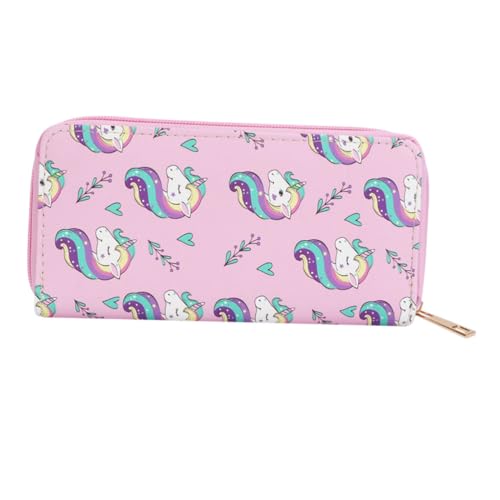 Hohopeti Langes Damen Portemonnaie mit Reißverschluss Cartoon Einhorn Motiv PU Geldbörse für Frauen und Mädchen Kleines Praktisches Portemonnaie mit Vielen Fächern für Alltag Schule Hohopeti Langes Damen Portemonnaie mit Reißverschluss Cartoon Einhorn Motiv PU Geldbörse für Frauen und Mädchen Kleines Praktisches Portemonnaie mit Vielen Fächern für Alltag Schule von Hohopeti