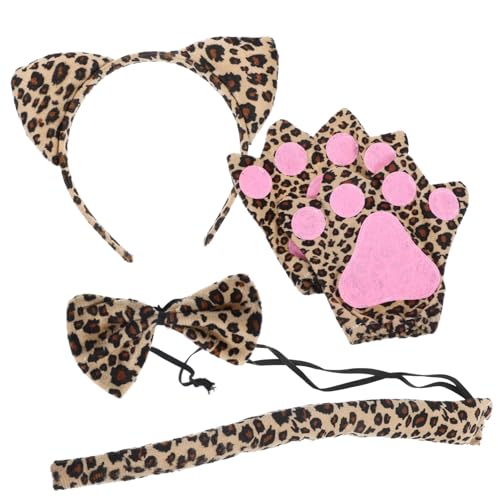 Hohopeti Leoparden Ohren Haarreif für Erwachsene Tierisches Cosplay Kostüm Zubehör Langlebig und Auffällig für Karneval Halloween Geburtstagsfeiern und Festliche Anlässe von Hohopeti