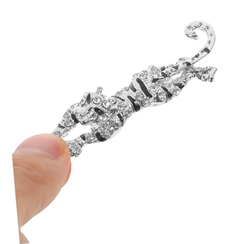 Hohopeti Leopardkopf Brosche Pin mit Funkelnden Kristallen Modisches Tierdesign für Kleidung Schal und Anzug Stilvolle Anstecknadel für Damen Stilvolles zu Geburtstag und Feiertagen von Hohopeti