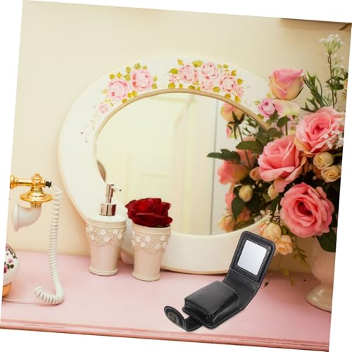 Hohopeti Lipstick Case mit Spiegel Mini Lippenstift etui aus Hochwertigem Material Tragbar und Kompakt Praktischer Kosmetikbeutel für Damen und Mädchen Passend für Handtasche und Geschenk von Hohopeti