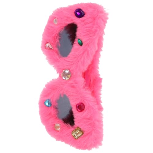 Hohopeti Lustige Plüsch Party Sonnenbrille mit Farbigen Akzenten Leichtes Langlebiges Brillengestell für Geburtstags Hochzeits und Abschlussfeiern Witzige Fotorequisite Damenbrille Hohopeti Lustige Plüsch Party Sonnenbrille mit Farbigen Akzenten Leichtes Langlebiges Brillengestell für Geburtstags Hochzeits und Abschlussfeiern Witzige Fotorequisite Damenbrille von Hohopeti