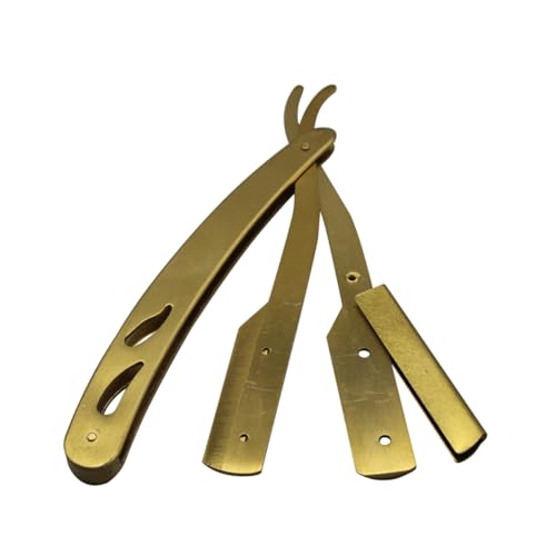 Hohopeti Manueller Bart und Augenbrauenrasierer mit Halterung Präziser Rasierer für Herren Sanfte Hautpflege für Haarfrisuren und Augenbrauendesign Klingen Hohopeti Manueller Bart und Augenbrauenrasierer mit Halterung Präziser Rasierer für Herren Sanfte Hautpflege für Haarfrisuren und Augenbrauendesign Klingen von Hohopeti