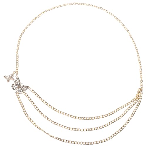 Hohopeti Mehrschichtige Damen Taillenkette aus Robustem Material mit Vintage Motiv Leichte Bauch Körperkette für Festivals Partys und Stilvolle Outfits Goldfarbene Fashion Waist Chain Hohopeti Mehrschichtige Damen Taillenkette aus Robustem Material mit Vintage Motiv Leichte Bauch Körperkette für Festivals Partys und Stilvolle Outfits Goldfarbene Fashion Waist Chain von Hohopeti