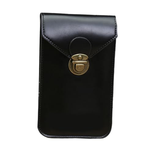 Hohopeti Mini Bauchtasche Herren PU Dünne Handytasche mit Hasp Verschluss Multifunktionale Kleine Aufbewahrungstasche für Handy Kopfhörer und Kleingeld für Alltag Party und Zufällige Farbe von Hohopeti