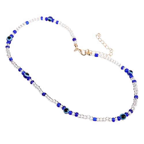 Hohopeti Modische Perlen Halskette Damen Zarte Mehrfarbige Clavicle Chain Langlebige Sichere Schmuckkette Feine Politur für Eleganten Alltagslook Geschenk für Teens und Frauen von Hohopeti