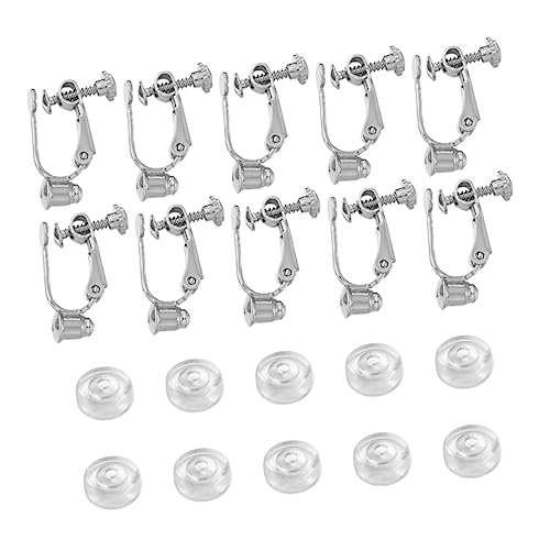 Hohopeti Ohrclip-konverter Aus Sicher Für Durchbohrte Ohren Diy-ohrring-material Mit Clip-ohrringen Passend Für Anhänger Und Ohrschmuck von Hohopeti