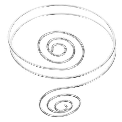 Hohopeti Punk Stil Spiral Armreif Damen Metall Armlet Silber Extravaganter Oberarm Schmuck Langlebig Modisch Auffällig Geeignet für Frauen von Hohopeti