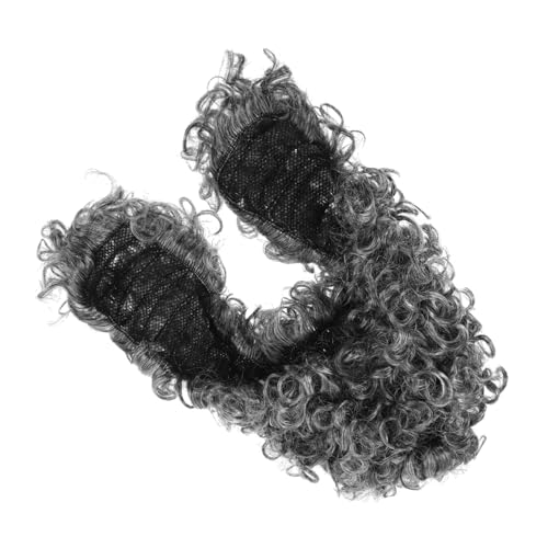 Hohopeti Realistische Anwalt Perücke Männer Richter Kostüm Erwachsene Gericht Perücke Lockiges Graues Haar Für Halloween von Hohopeti