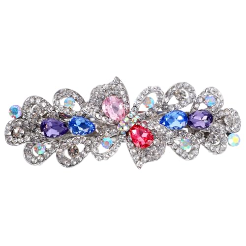 Hohopeti Rhinestone Haarklammer Damen Große Strass Haarspange Elegant Temperament Haarschmuck Für Hochzeit Party Alltag Mädchen Geschenk von Hohopeti