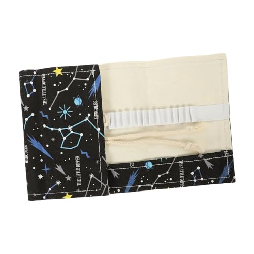 Hohopeti Rollos Aus Segeltuch Tragbare Bleistifttasche Buntstiftträger Bulk-buntstifte Federmäppchen Mit Großem Fassungsvermögen Stifthaltertasche Marker Federmäppchen Bleistiftbeutel Groß von Hohopeti