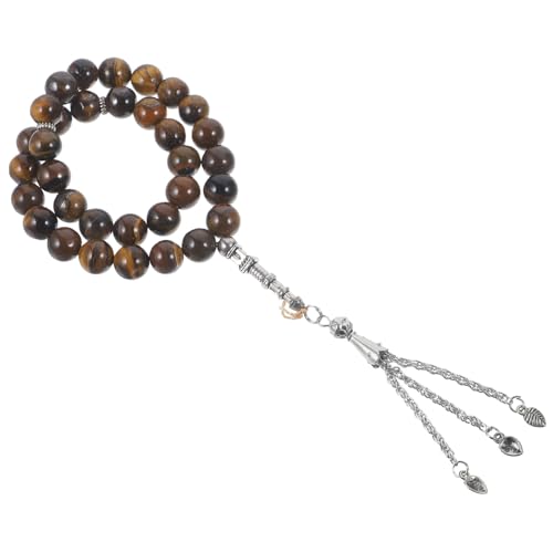 Hohopeti Rosary Bracelet Dragon Pattern Agate Beads Prayer Beads Wrist Decor Herren Perlen Armband Stilvoll Langlebig Modisch Geschenk von Hohopeti