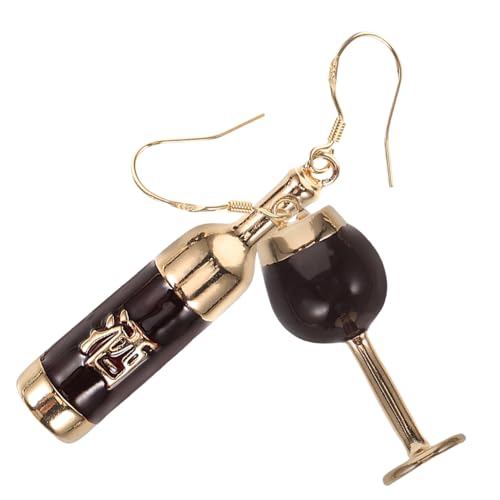 Hohopeti Rote Weinflasche und Weinglas Ohrringe Damen Hängend Leicht Alloy Ohrschmuck Geschenk Frauen Party Schmuck Hohopeti Rote Weinflasche und Weinglas Ohrringe Damen Hängend Leicht Alloy Ohrschmuck Geschenk Frauen Party Schmuck von Hohopeti