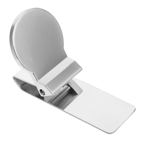 Hohopeti Runde Edelstahl Geldklammer Wallet Geldclip Metall Klammer für Scheine Karten Büro Geldaufbewahrung Praktisch Rostfrei von Hohopeti