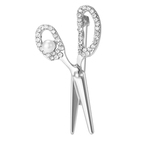 Hohopeti Scherenbrosche aus Glänzendem mit Strasssteinen Modische Anstecknadel für Business anzug Damen Herrenbekleidung Vielseitige Schmuckdekoration für Rucksäcke und Cardigans von Hohopeti