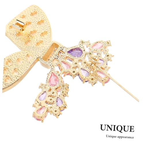 Hohopeti Schmetterling Brosche mit Strass Steinen Modische Anstecknadel für Damenjacken und Kleider Elegante Vintage Sicherheitsnadel als Kleidungs Schalaccessoire für Hochzeit und von Hohopeti