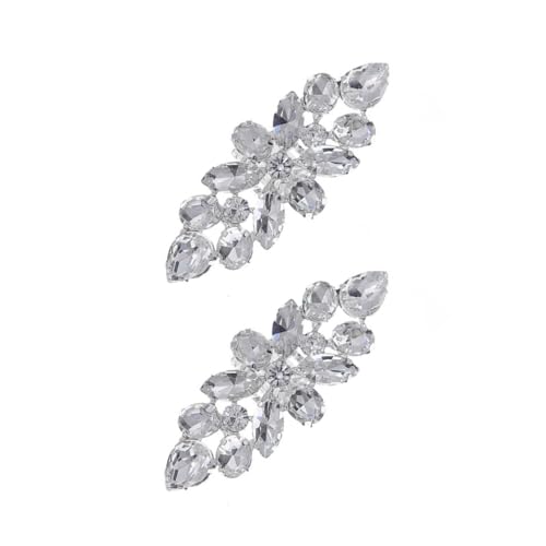 Hohopeti Schuhschnallen Silber Elegante Schuh accessoires für Damen High Heels Sandalen Stiefel Vielseitige Schuhdekoration Einfach zu Befestigen und Entfernen von Hohopeti