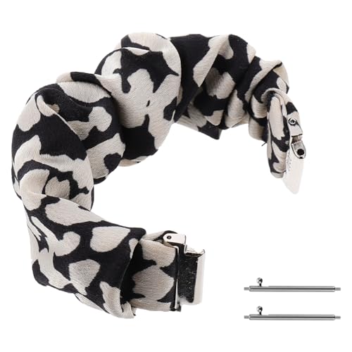 Hohopeti Scrunchie Uhrenarmband Elastisch Weiches Stoffarmband Verstellbar Kompatibel mit Samsung Galaxy Watch Smartwatch Ersatzband Komfortabel Flexibel Alltag Sport von Hohopeti