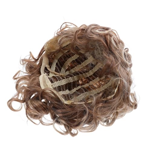 Hohopeti Short Curly Wig für Damen Natürliche Textur Hitzebeständiges Synthetisches Haar Pflegeleichtes Kurzes Welliges Haar Stylisch für Partys Kostüme und Alltag von Hohopeti