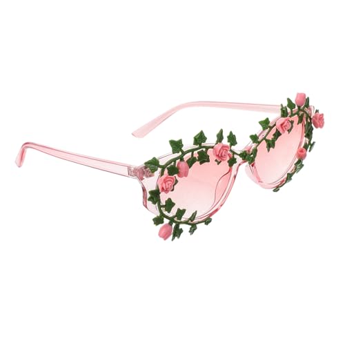 Hohopeti Sonnenbrille Damen Modisch Auffällig Festival Party Brille Unisex Ausgefallene Brille für Fotos und Kostüm von Hohopeti