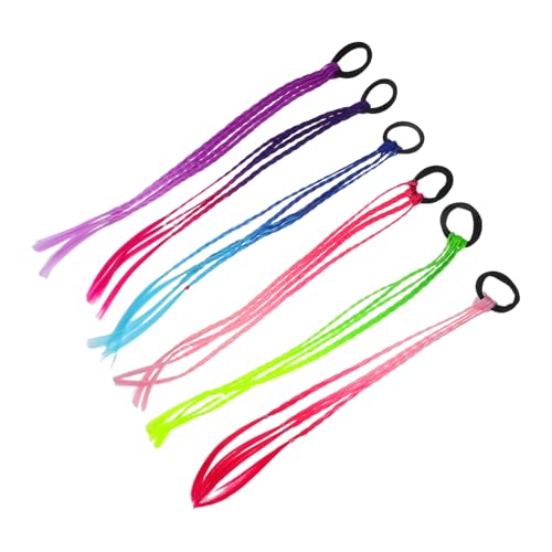 Hohopeti Teiliges Bunte Haarringe für Mädchen Elastische Farbverlaufende Haarbänder für Vielseitig für Flechtfrisuren Bühnenauftritte und Partys Schonend und Modisch von Hohopeti