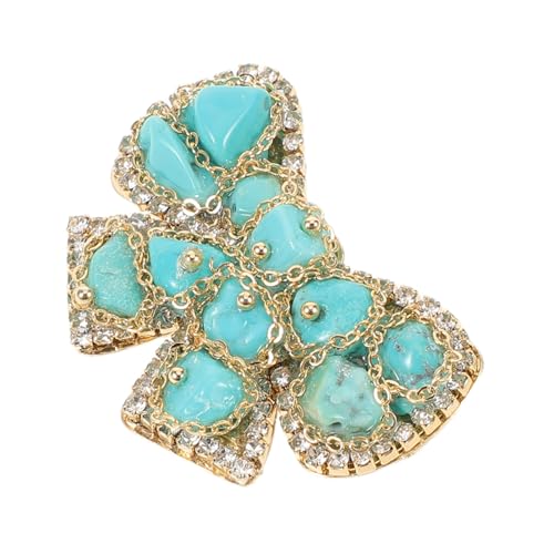 Hohopeti Türkis Schleifenbrosche Anstecknadel für Kleidung Modische Brosche mit Sicherem Verschluss Vielseitig für Mantel Kleid Pullover Hemd Stilvolle Schmuckverzierung für Winteroutfits von Hohopeti