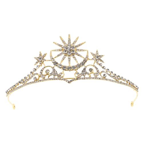 Hohopeti Vintage Haarschmuck Strass Tiara Braut Diadem Kronen Stirnband für Hochzeit Party Prom Damen von Hohopeti