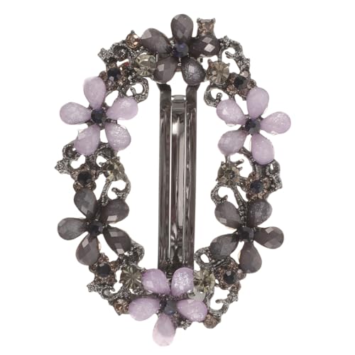 Hohopeti Vintage Kleine Metall Haarspange mit Künstlichen Strassblumen Dekorativer Feder-haarklammer für Frauen Eleganter Haarschmuck für Partys Geburtstage und Tägliches Styling Hohopeti Vintage Kleine Metall Haarspange mit Künstlichen Strassblumen Dekorativer Feder-haarklammer für Frauen Eleganter Haarschmuck für Partys Geburtstage und Tägliches Styling von Hohopeti