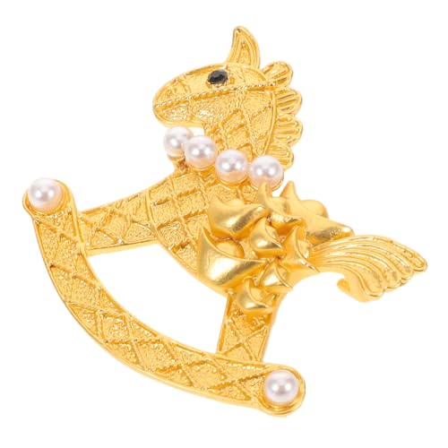 Hohopeti Vintage Lapel Pin Pferd Matter Metalloptik Robuster Brosche mit Ingot und Kunstperlen Vielseitig für Anzug Mantel Hemd Rock für Festival und Party Hohopeti Vintage Lapel Pin Pferd Matter Metalloptik Robuster Brosche mit Ingot und Kunstperlen Vielseitig für Anzug Mantel Hemd Rock für Festival und Party von Hohopeti