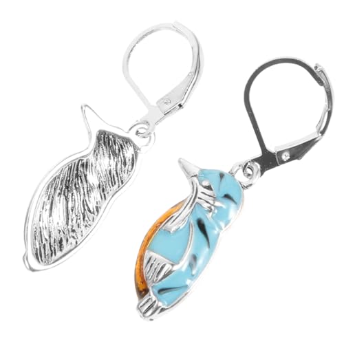 Hohopeti Vintage Silber Vogel Ohrhänger Damen Schmuck Modische Langlebige Legierung Antirostend und Verblassungsfrei Eleganter Naturstil für Alltag Party und Büro Filigrane Auffällige von Hohopeti