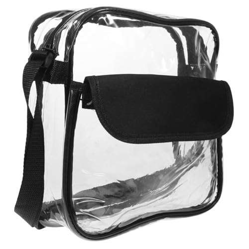 Hohopeti Wasserdichte Transparente PVC Umhängetasche Damen Verstellbar Leichte Crossbody Bauchtasche für Outdoor Reisen Sport Joggen Strand und Alltag Groß von Hohopeti