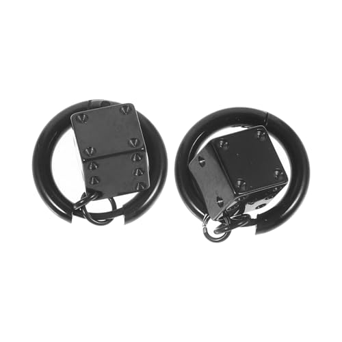 Hohopeti Würfelohrringe Damen Edelstahl Creolen Statement Schmuck Schwarz Hoops Modisch Alltag Party Elegant Hohopeti Würfelohrringe Damen Edelstahl Creolen Statement Schmuck Schwarz Hoops Modisch Alltag Party Elegant von Hohopeti