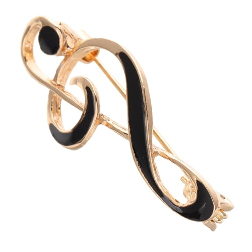 Hohopeti Zinklegierung Musiknoten Brosche mit Emaille Überzug Stilvoller Anstecker für Anzug Hemd Schal und Rucksack Langlebiger Modischer Schmuck für Damen und Herren von Hohopeti