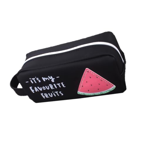 Hohopeti Federmäppchen Mit Süßem Obstmuster Schreibwarentasche Aus Silikon Mit Großer Kapazität Multifunktional Für Kinder & von Hohopeti