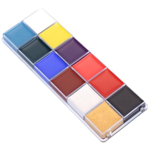 Hohopeti körper gesicht malen Gesichtsfarbe Glitzer Halloween Öl Kinderschminke Malerei Cosplay-Make-up -Make-up-Set Körperfarbe für die Haut Schminken Körperbemalungspalette von Hohopeti