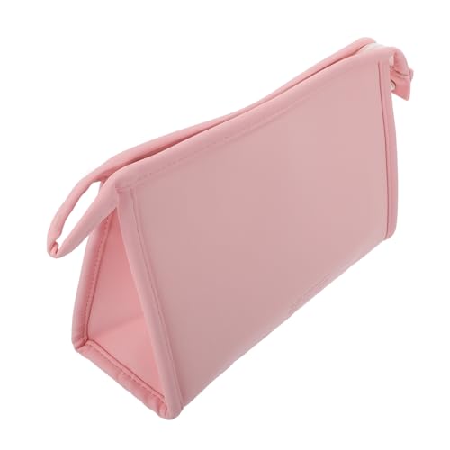 Hohopeti wasserdichte Kosmetiktasche Damen Tragbare Makeup Tasche Dreieck Design Leicht Zu Halten Reise Schminktasche Organizer Klein Rosa Hohopeti wasserdichte Kosmetiktasche Damen Tragbare Makeup Tasche Dreieck Design Leicht Zu Halten Reise Schminktasche Organizer Klein Rosa von Hohopeti