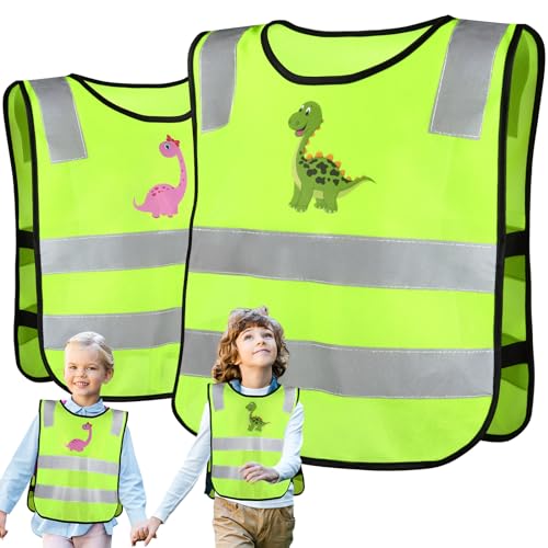 Hoiloie 2 Stück Warnweste Kinder, Atmungsaktive Sicherheitsweste in Universalgröße, Leichte Reflektorweste für Schule, Sport und Sicherheit von Jungs und Mädchen Hoiloie 2 Stück Warnweste Kinder, Atmungsaktive Sicherheitsweste in Universalgröße, Leichte Reflektorweste für Schule, Sport und Sicherheit von Jungs und Mädchen von Hoiloie