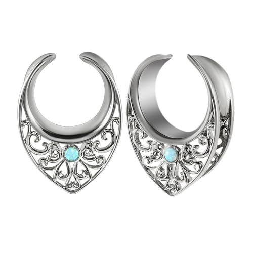 Hoisy Tunnel 16mm Paar Titan Plug Ohr Plugs 16mm Männer Ear Expander Chirurgenstahl Piercing Schmuck 5/8" von Hoisy