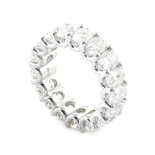 Hoisy Verlobungsring Damen 585 Hochzeit Ringe Damen 62 Ring mit Oval Weißer Moissanit Weihnachten von Hoisy