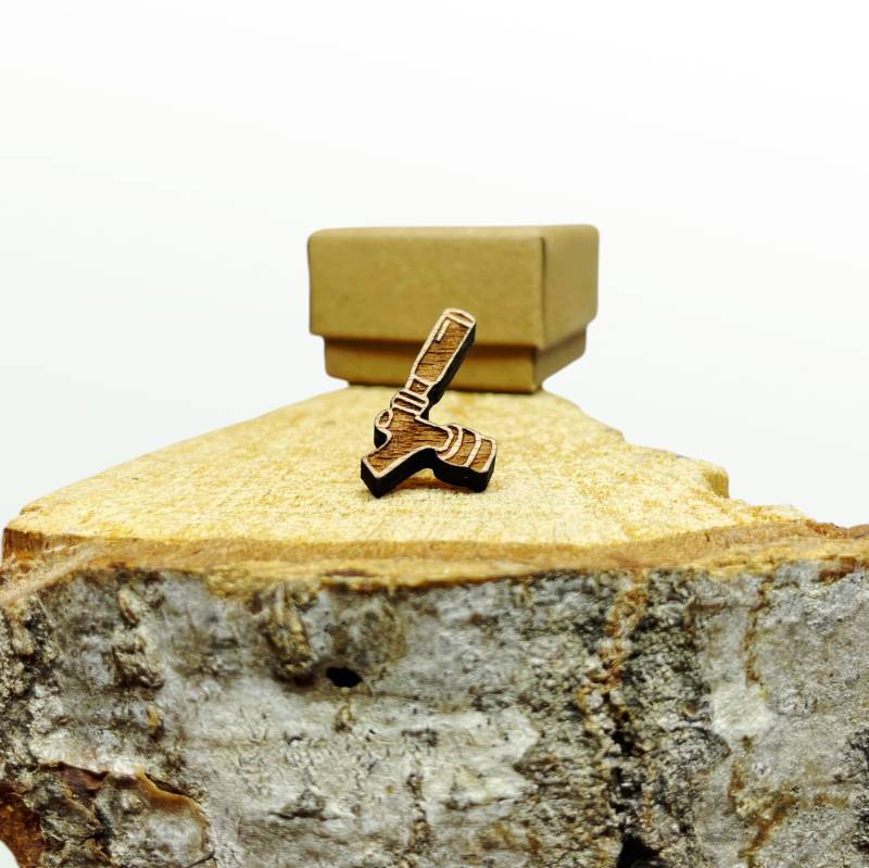 Zapfhahn, Holz Anstecker, Anstecker Pin, Tracht, Brosche Retro, Weihnachten, Anstecknadel Hochzeit von Hoizknopf