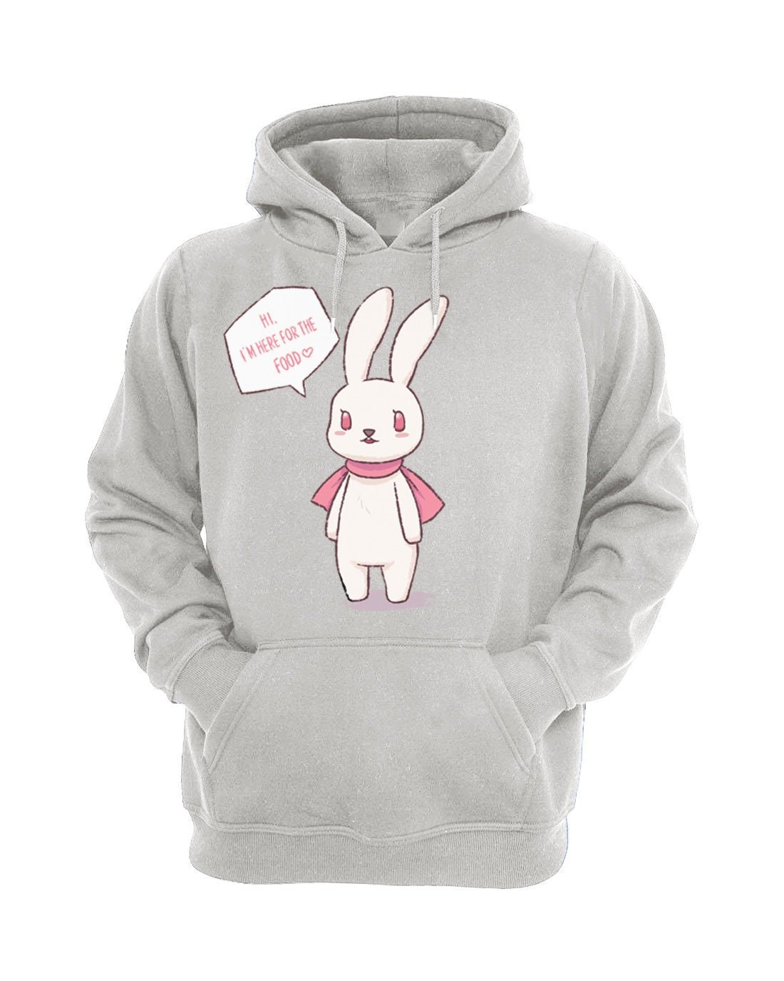Süße Charakter Unisex Hoodie Sweatshirt | Halbschlanke Passform Hungriger Reppi von HojinART