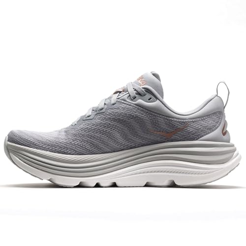 Hoka One One Damen Gaviota 5 Textile Synthetic Harbor Mist Rose Gold Trainer 40 2/3 EU von Hoka One One