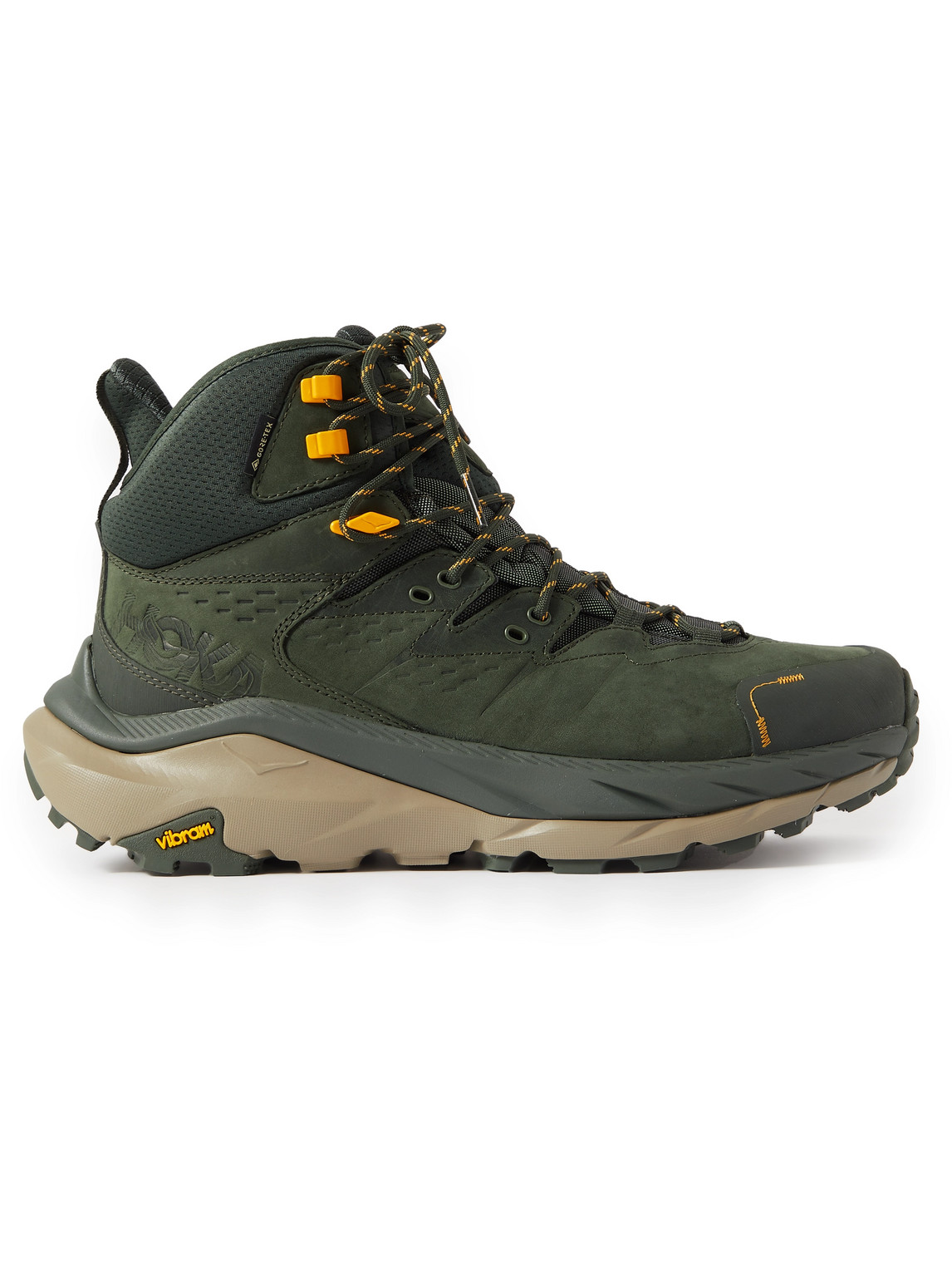 Hoka One One - Kaha 2 GORE-TEX®, Suede and Mesh Boots - Men - Green - US 10.5 von Hoka One One